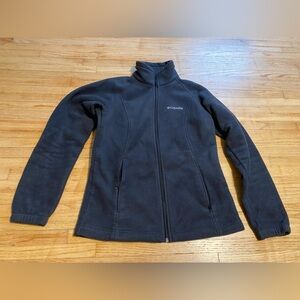 Columbia Women M Medium Black Fleece Jacket Full Zip